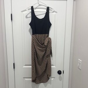 Black and Brown Patterned Dress